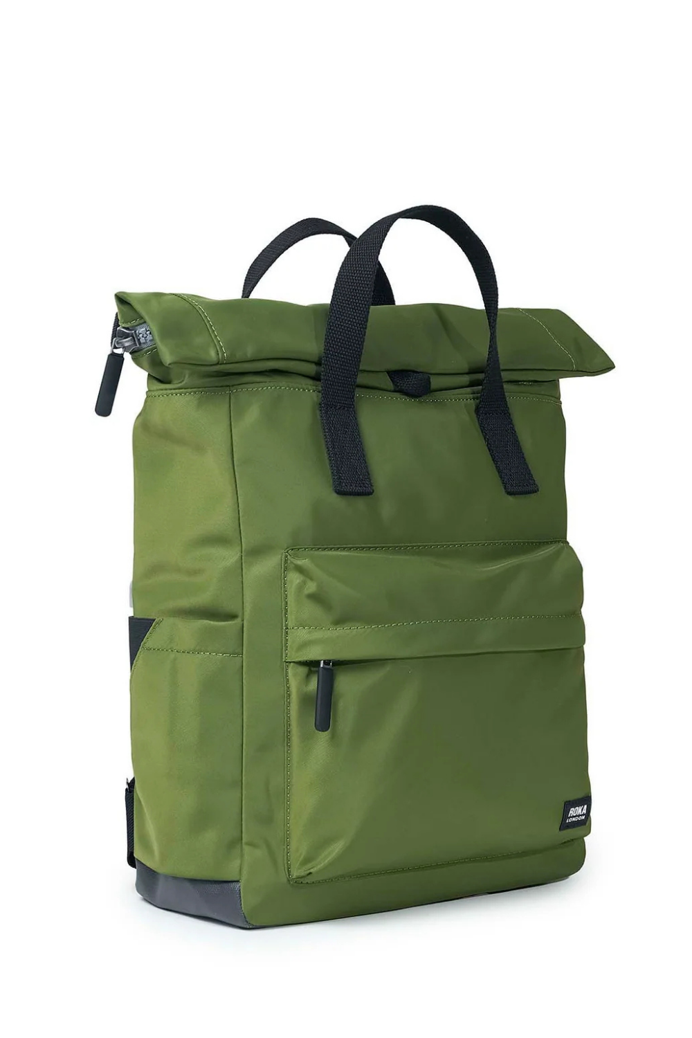 ROKA CANFIELD B MEDIUM GREEN (AVOCADO) BLACK HANDLE BACKPACK