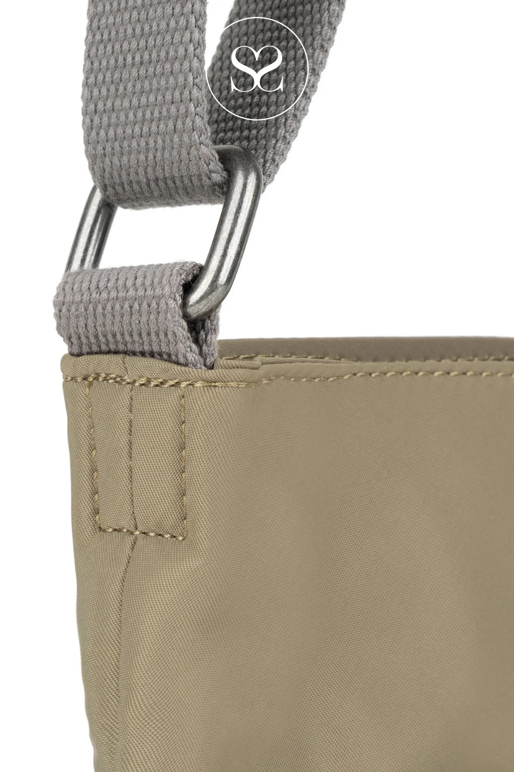 ROKA KENNINGTON B TAUPE MEDIUM CROSSBODY BAG