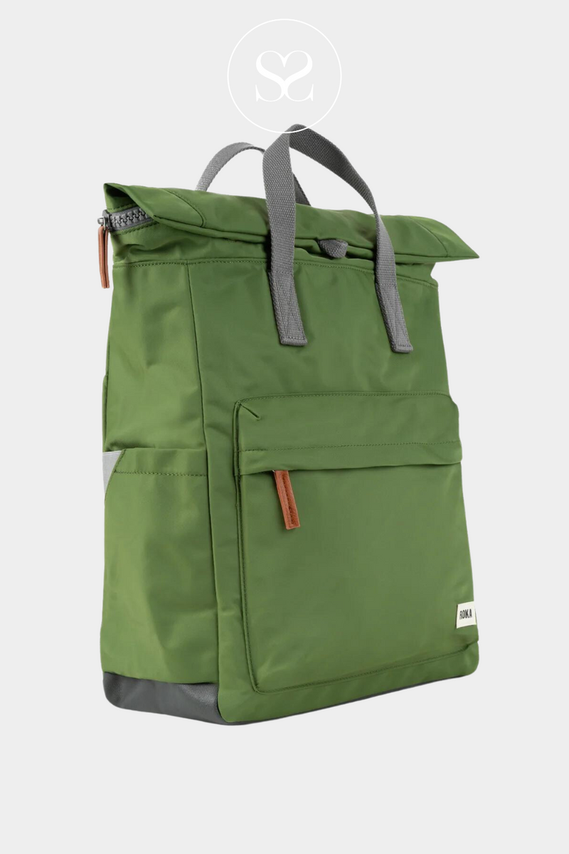 ROKA LONDON CANFIELD B GREEN WATRPROOF BACKPACK