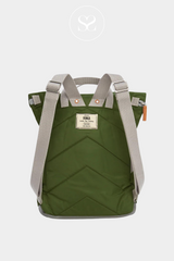 ROKA CANFIELD B AVOCADO SMALL WATERPROOF BACKPACK WITH MULTIPLE POCKETS