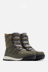 SOREL WHITNEY KHAKI WATERPROOF BOOTS WITH TRAINER SOLE