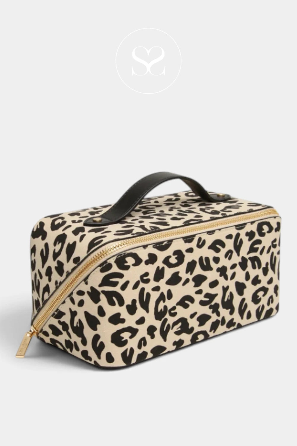 Alice Wheeler London Leopard Train Makeup Case — AW0334