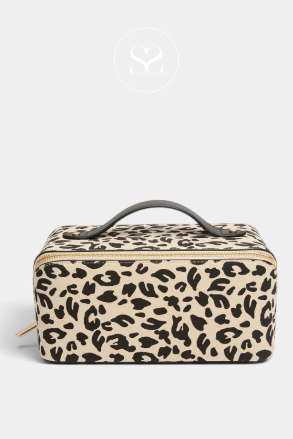 Alice Wheeler London Leopard Train Makeup Case — AW0334