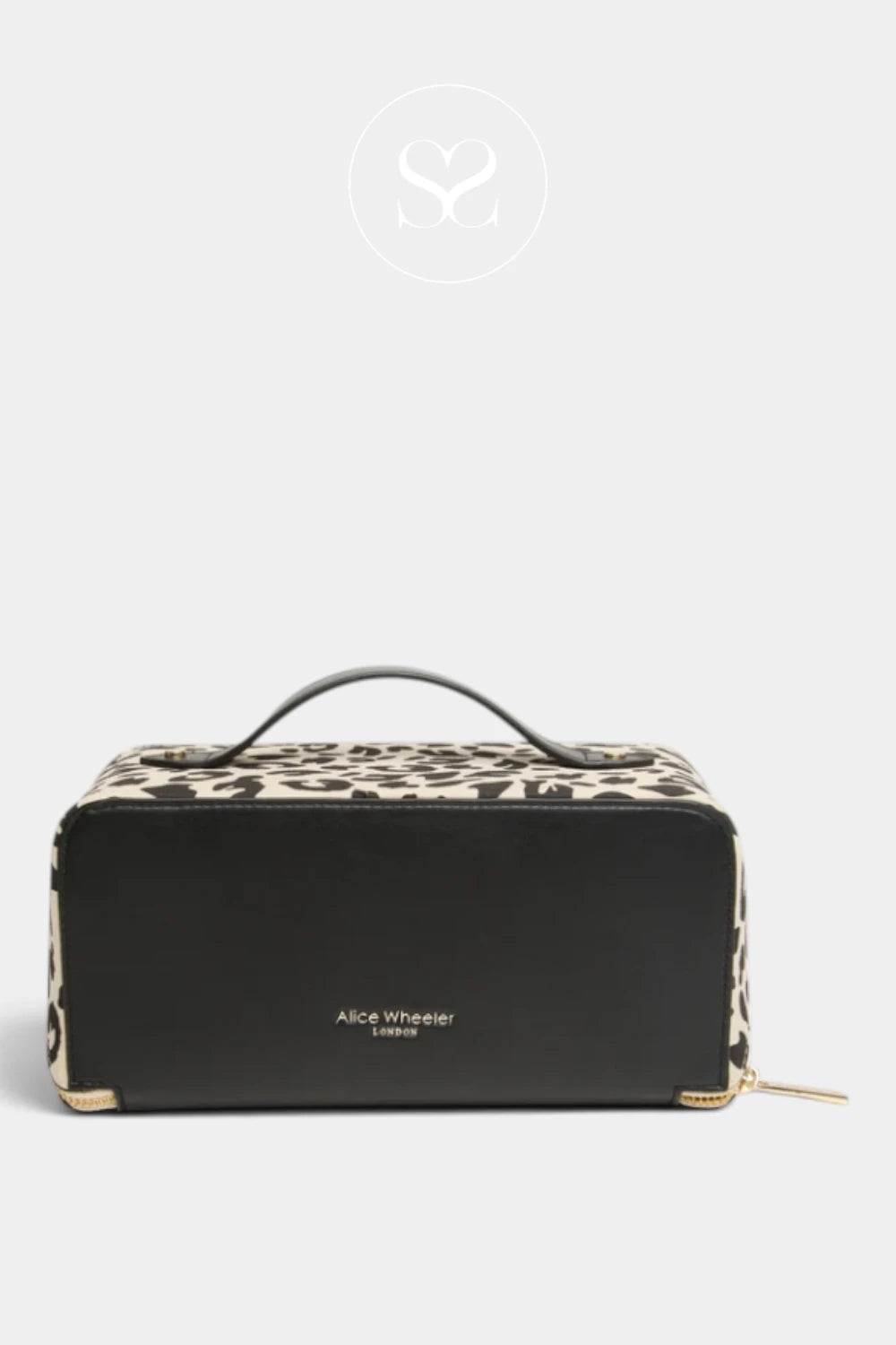 Alice Wheeler London Leopard Train Makeup Case — AW0334