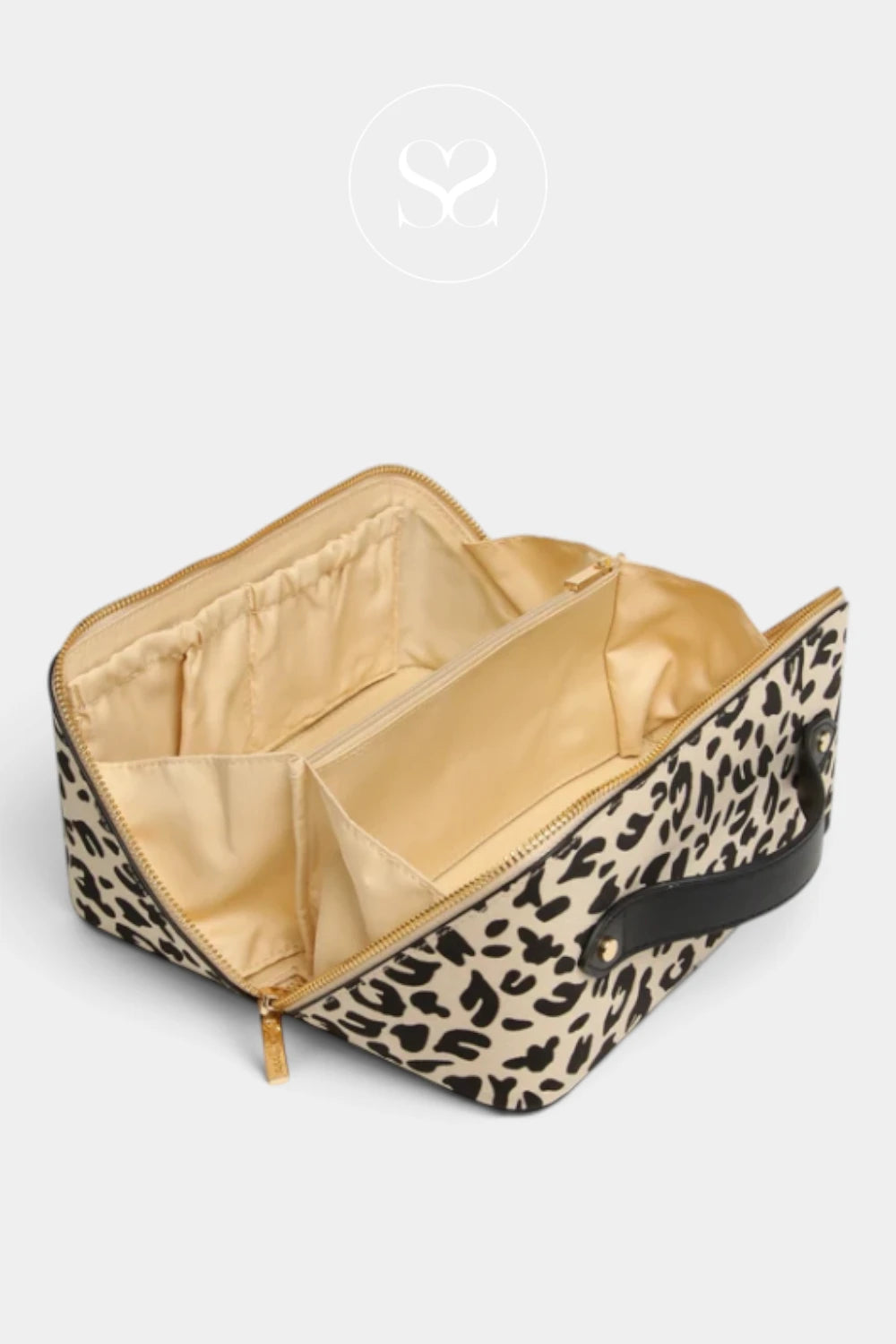 Alice Wheeler London Leopard Train Makeup Case — AW0334