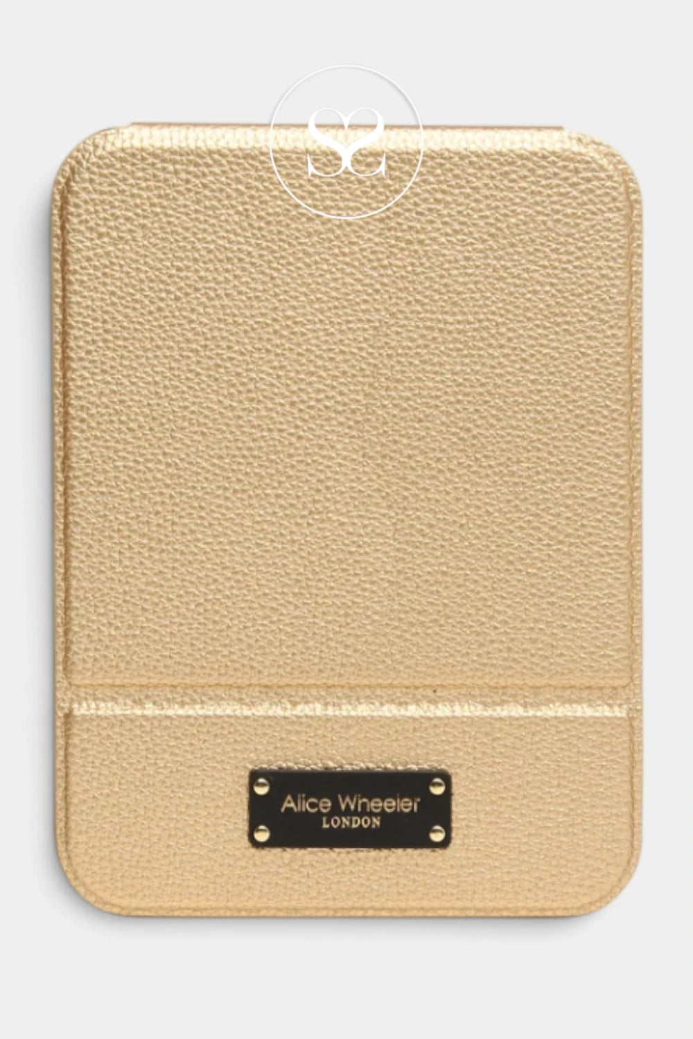 Alice Wheeler London Gold/Black Folding Travel Mirror - AW0408