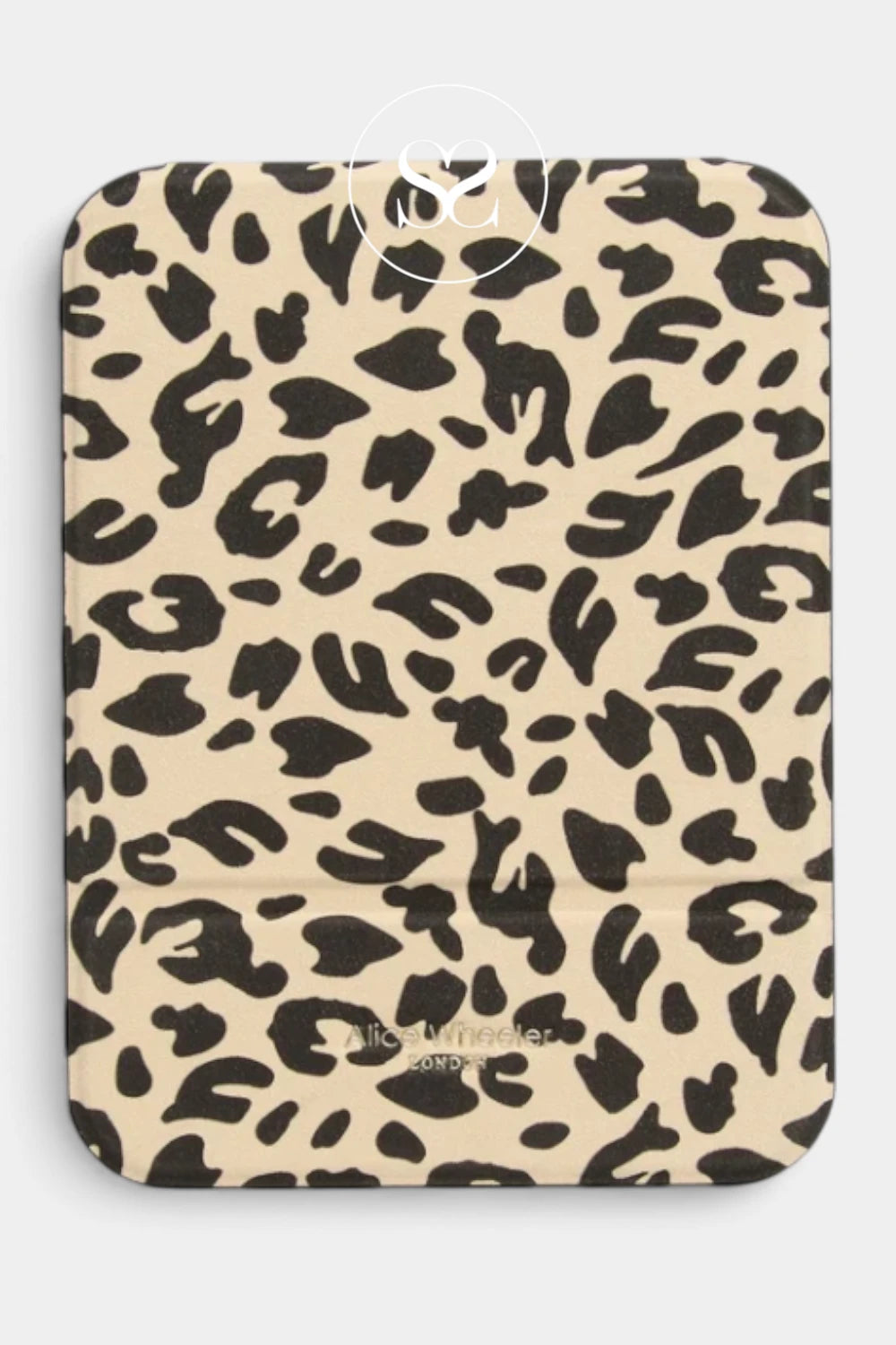 Alice Wheeler London Leopard Print Folding Travel Mirror - AW0389