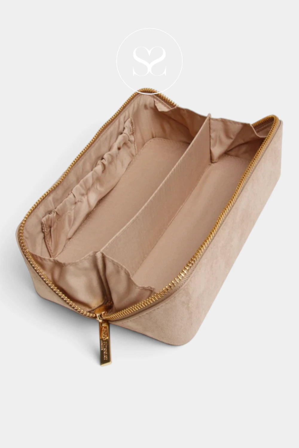 Alice Wheeler Mink Suede Suede Small Train Case - Kensington (S)