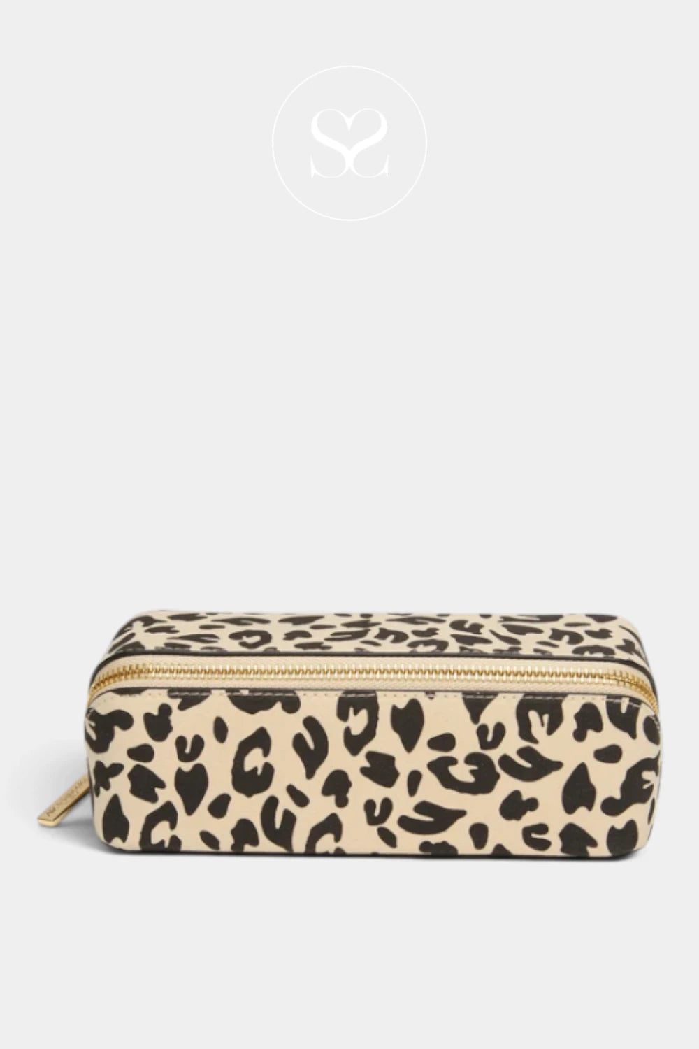 Alice Wheeler Leopard Print Small Train Case - Kensington (S)