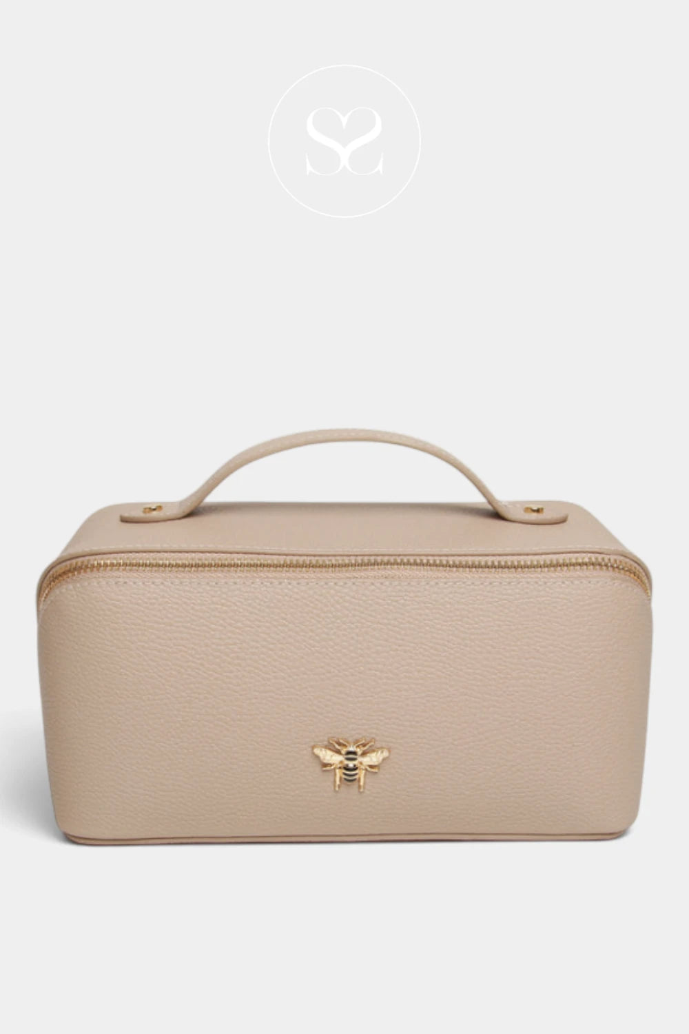 Alice Wheeler Stone Mini Train Case - Kensington (M)