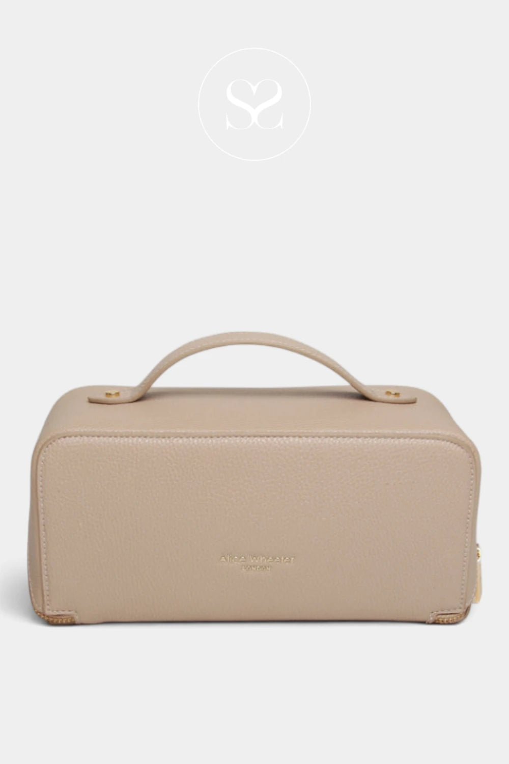 Alice Wheeler Stone Mini Train Case - Kensington (M)