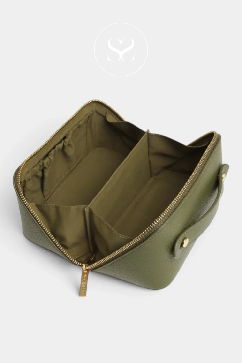 Alice Wheeler Olive Green Mini Train Case - Kensington (M)