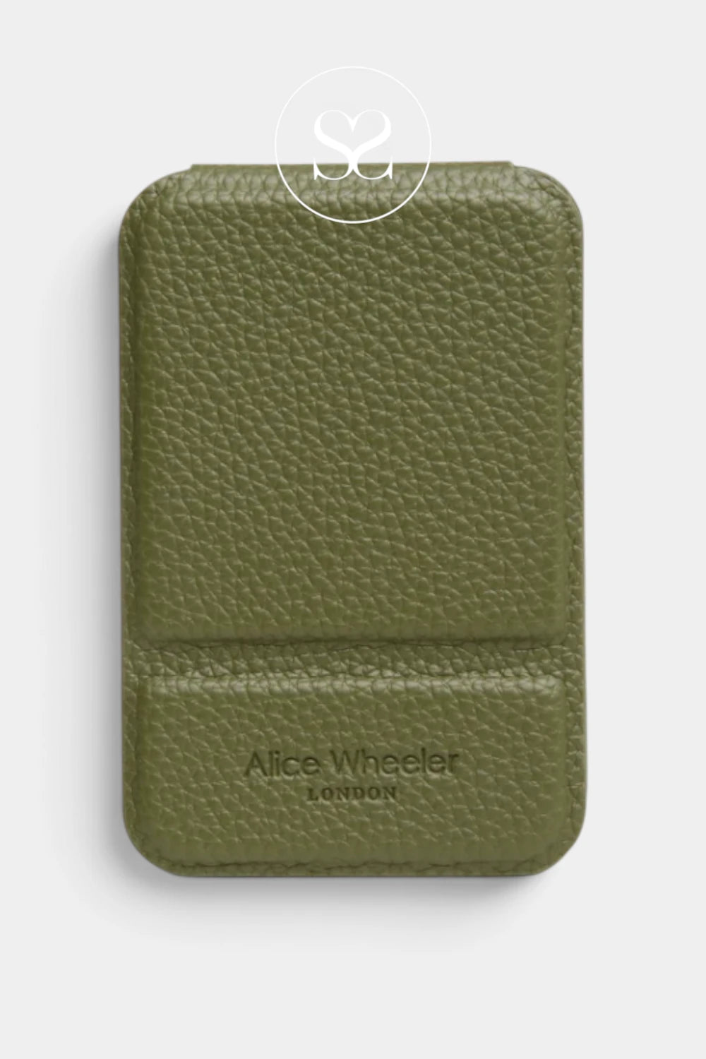 Alice Wheeler Olive Green Mini Folding Mirror