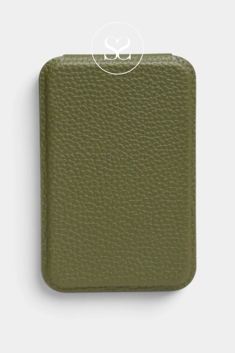 Alice Wheeler Olive Green Mini Folding Mirror