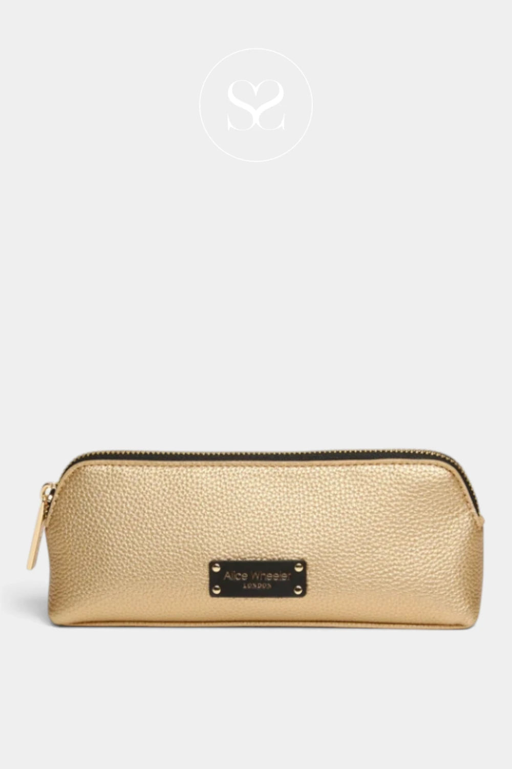 Alice Wheeler Gold Kensington Makeup Bag - AW0407