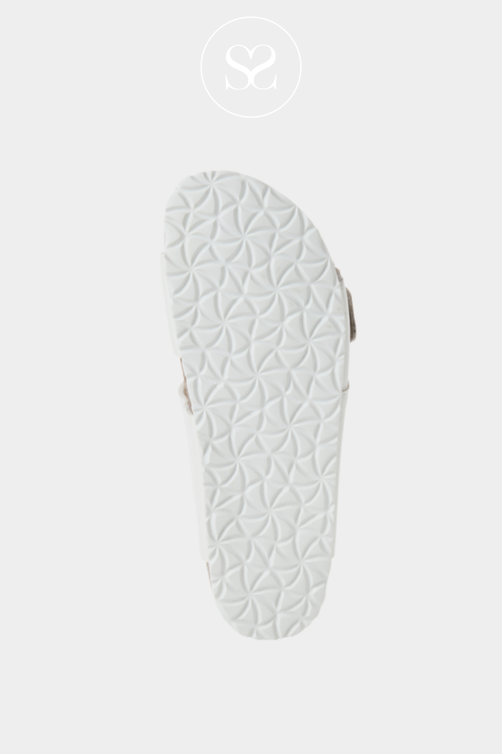 TAMARIS 1-27503-42 WHITE DOUBLE STRAP SLIDER SANDALS