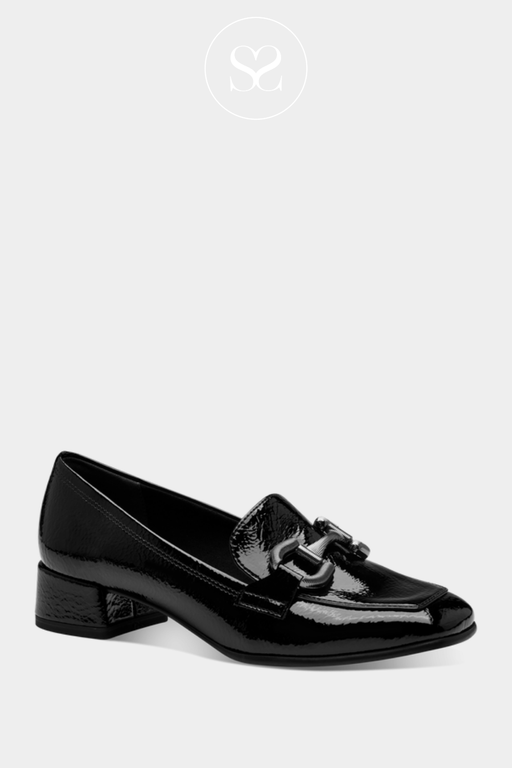 TAMARIS 24316 BLACK PATENT LOAFER.TAMARIS FOR SALE PURCHASE TO BUY IRELAND.