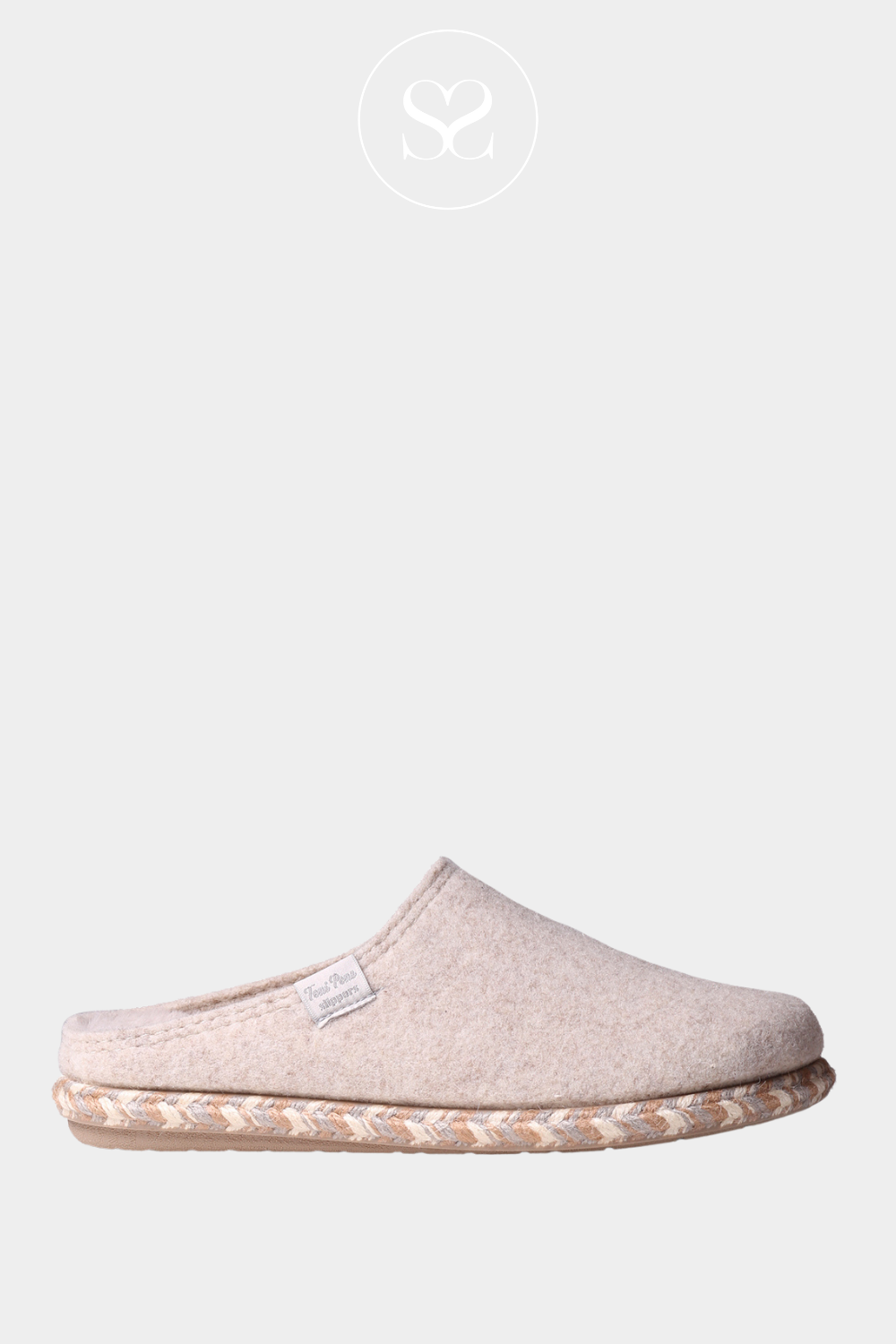 TONI PONS DELI FP ECRU WOOL LOOK SLIPPER 