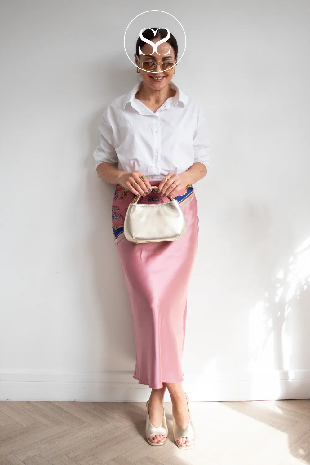 UNISA MONDY GOLD LEATHER BLOCK HEEL SLINGBACK SANDALS ireland 