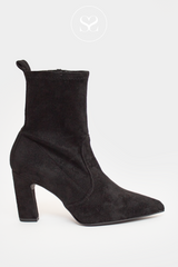 unisa tate black suede sock boots