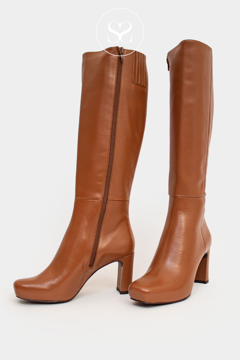 Unisa tan knee high brown boots