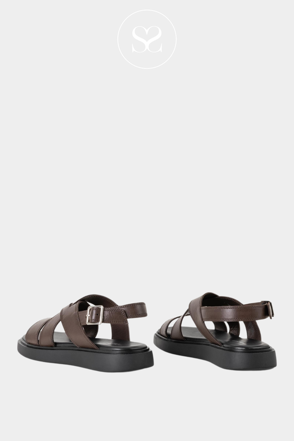 VAGABOND CONNIE TAN LEATHER ADJUSTBLE ANKLE STRAP SANDALS