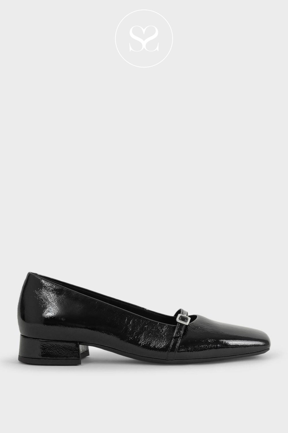 VAGABOND DEBBI 5818-160 BLACK PATENT LEATHER PUMPS