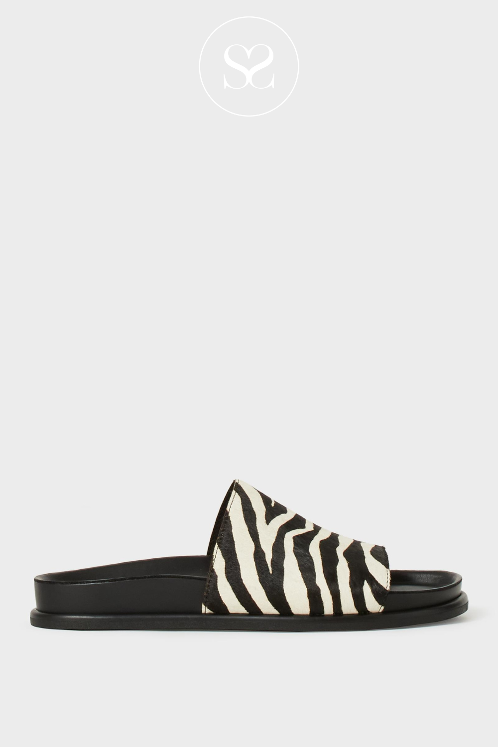 VAGABOND EFFIE BLACK AND WHITE LEATHER SANDALS