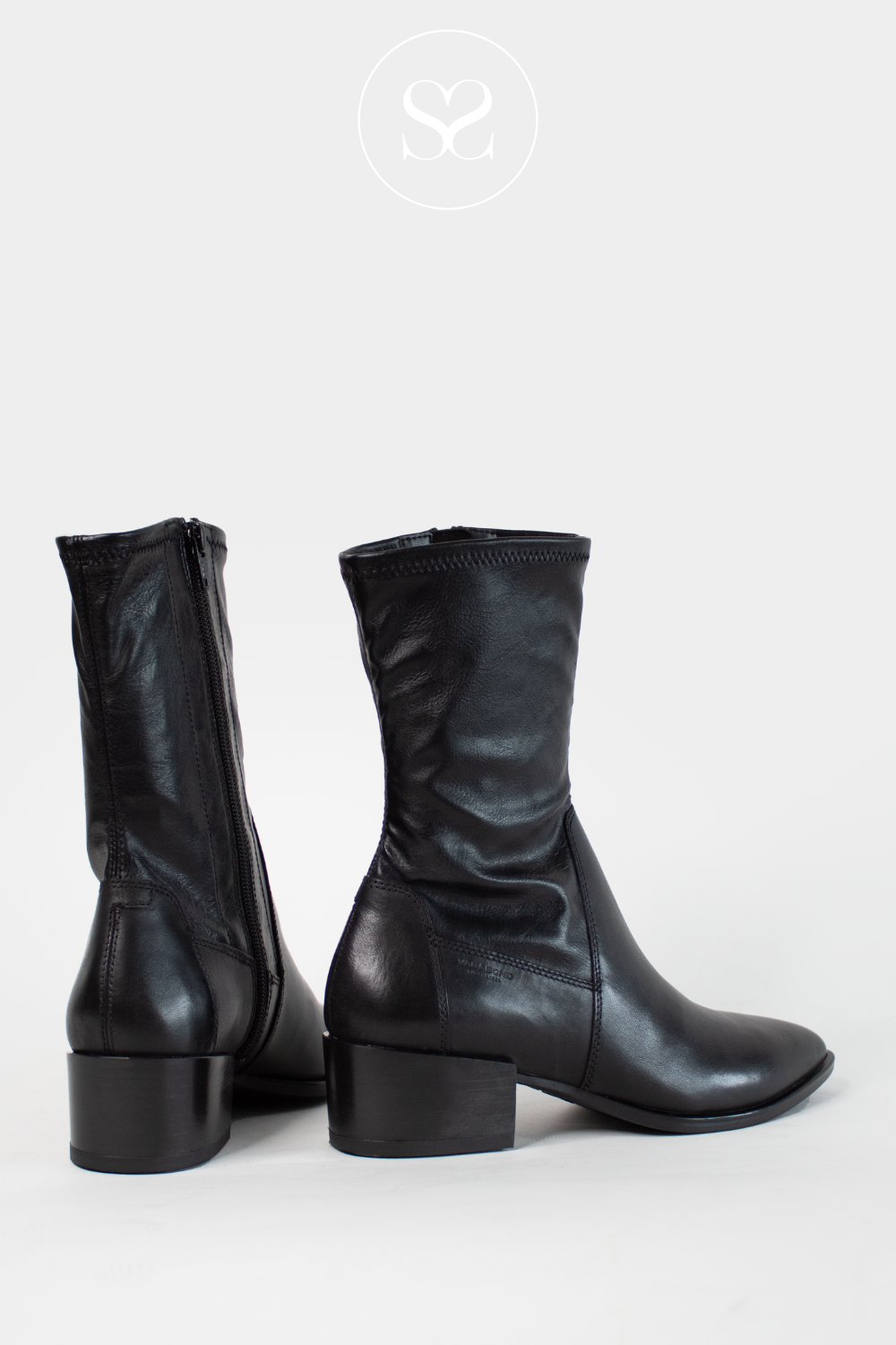 Marja black leather boots new arrivals