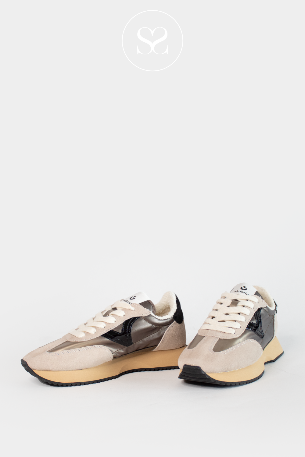 VICTORIA 1134111 BEIGE/MULTI SPORTY TRAINERS