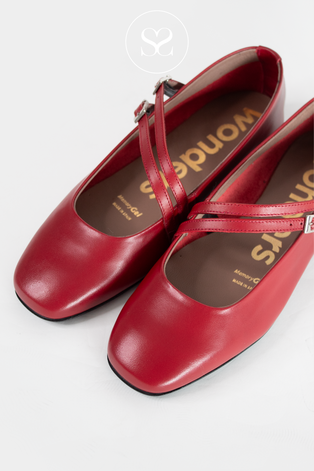 Womens red leather pumps hot sale
