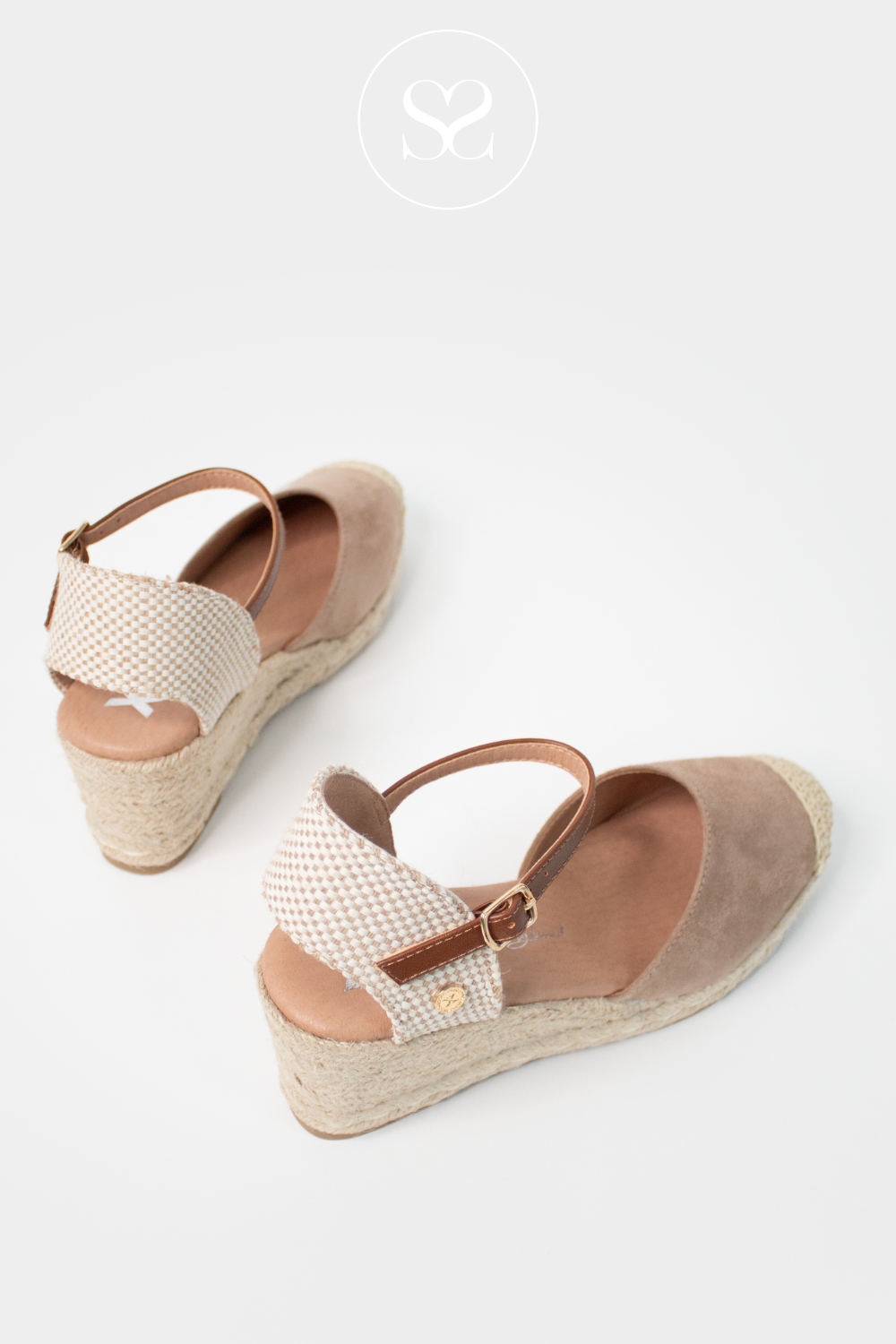 XTI 140746 BEIGE SUEDE ESPADRILLE WEDGES