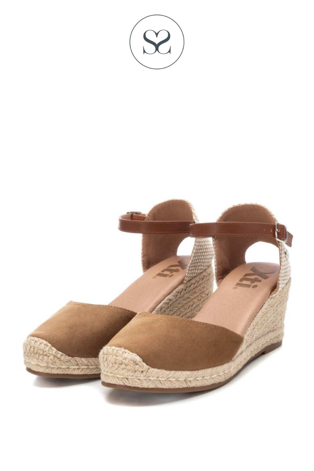 XTI 140746 TAUPE SUEDE ESPADRILLE WEDGES