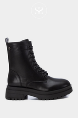 black lace up boots from XTI