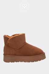 xti camel fleeced lined casual boots