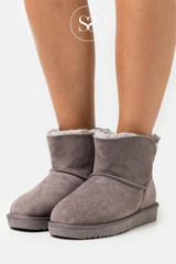 xti 142197 grey fleece lined boots