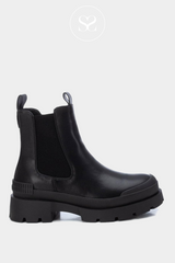 Xti Chunky black Chelsea boots for women
