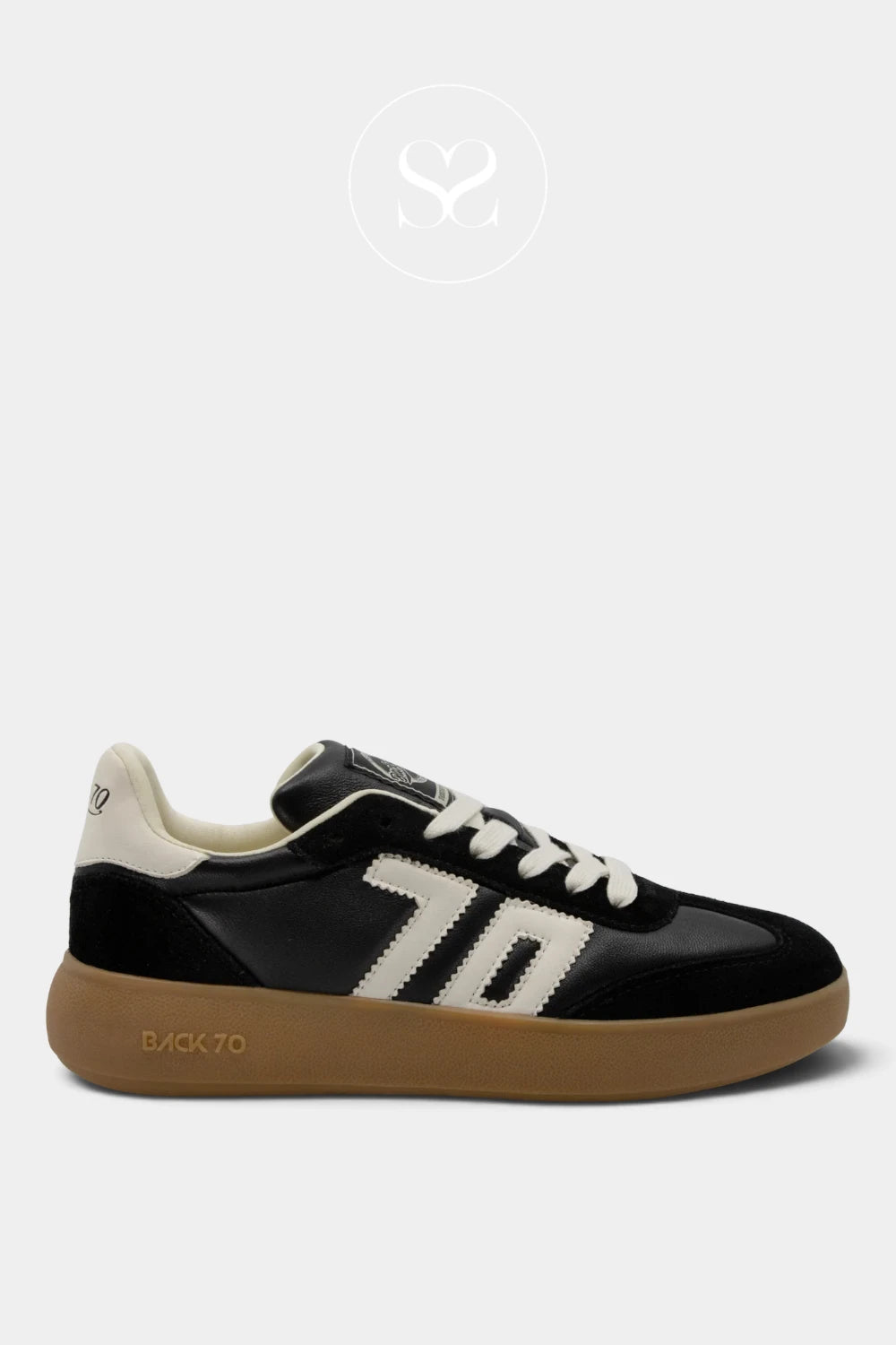 Back 70 Black Chunky Retro Trainers - Brooklyn