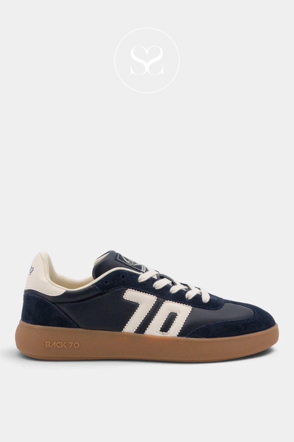 Back 70 Blue Chunky Retro Trainers - Brooklyn