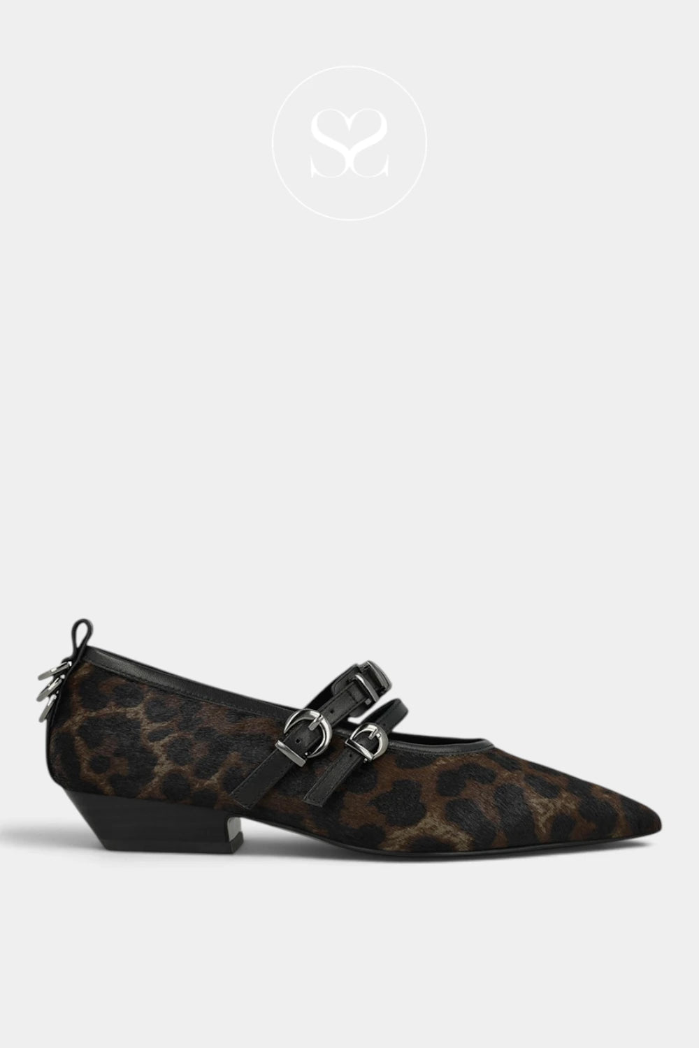 Lodi Brown Leopard Print Pony Pumps - Elena for women _ireland