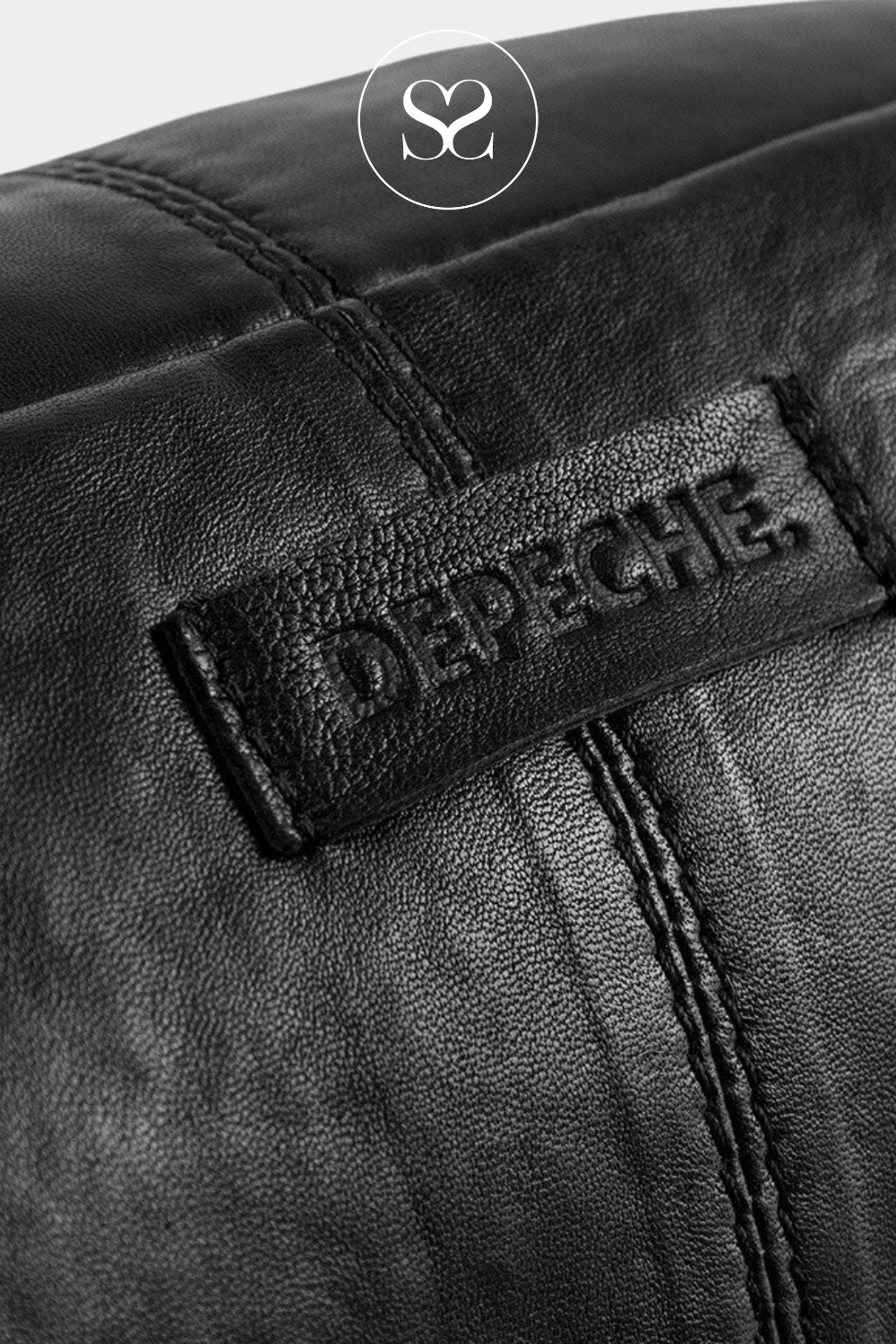 Black leather bum bag from Depeche