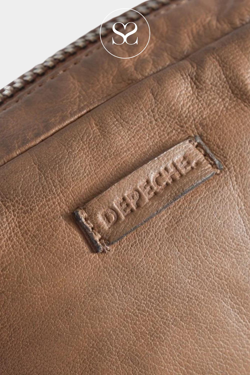 Small brown crossbody bag from Depeche