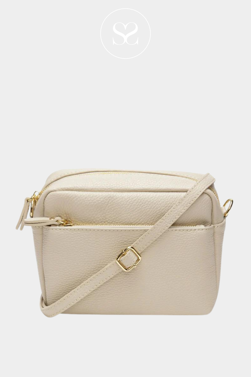 elie beaumont stone leather crossbody bag - town style