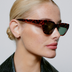 A.KJAERBEDE KAWS DEMI TORTOISE SUNGLASSES