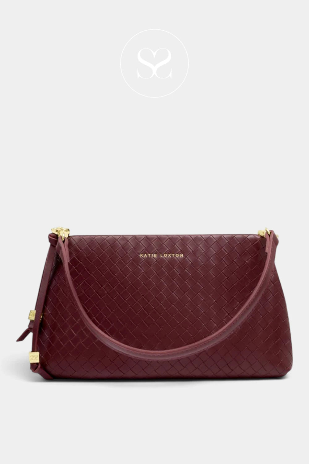 Katie Loxton Wine Woven Small Shoulderbag - Nova