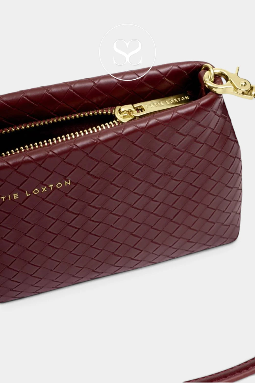 Katie Loxton Wine Woven Small Shoulderbag - Nova