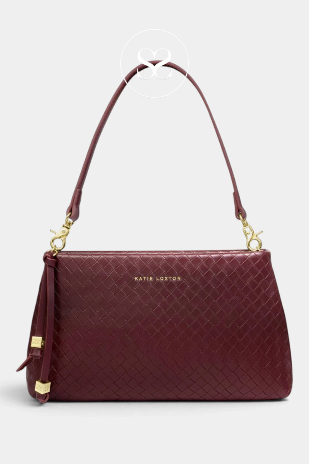 Katie Loxton Wine Woven Small Shoulderbag - Nova for Women - Ireland