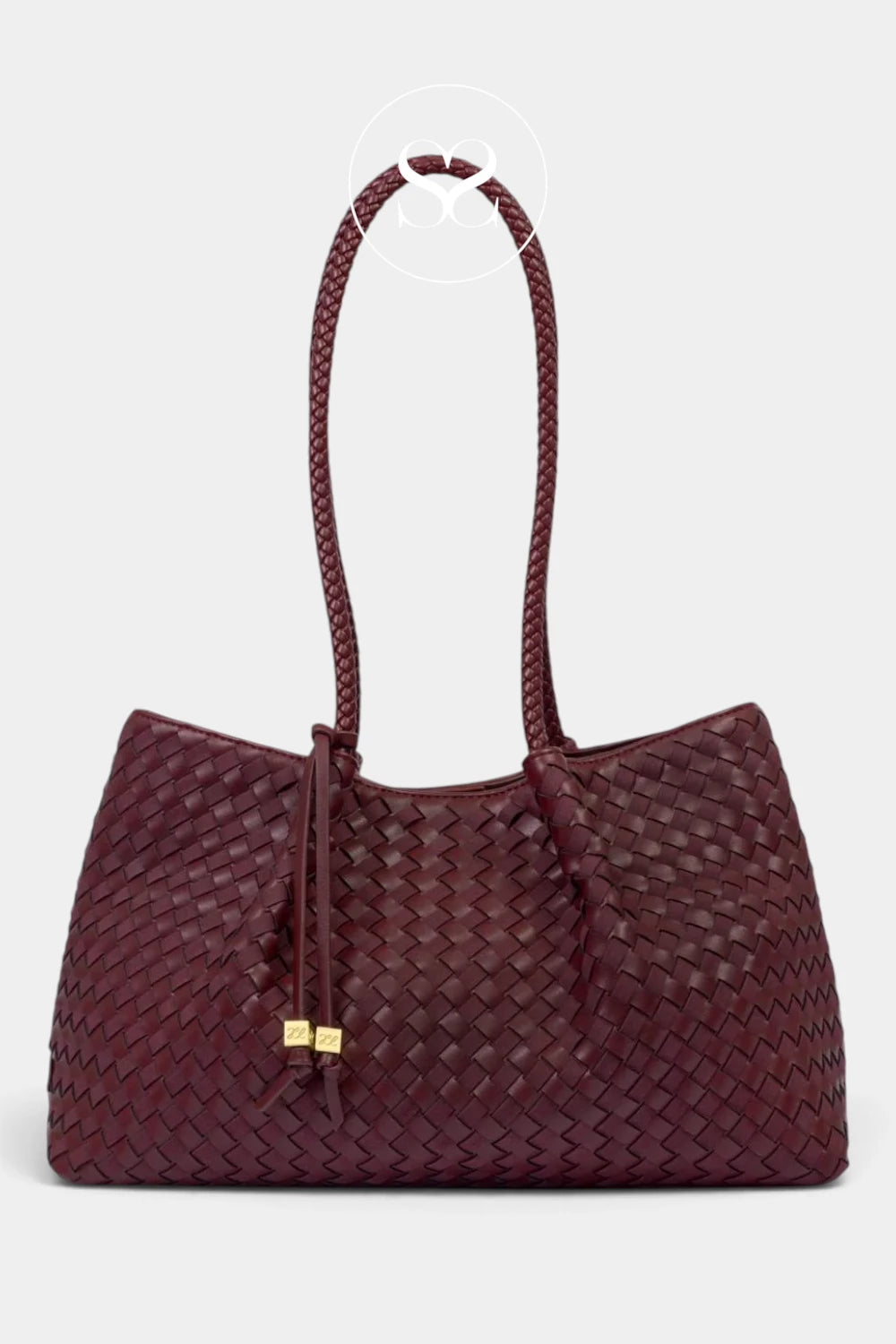 Katie Loxton Wine Braided Shoulder Tote Bag - Nova