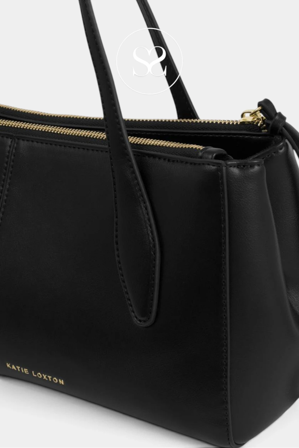 Katie Loxton Black Shoulderbag - Hattie