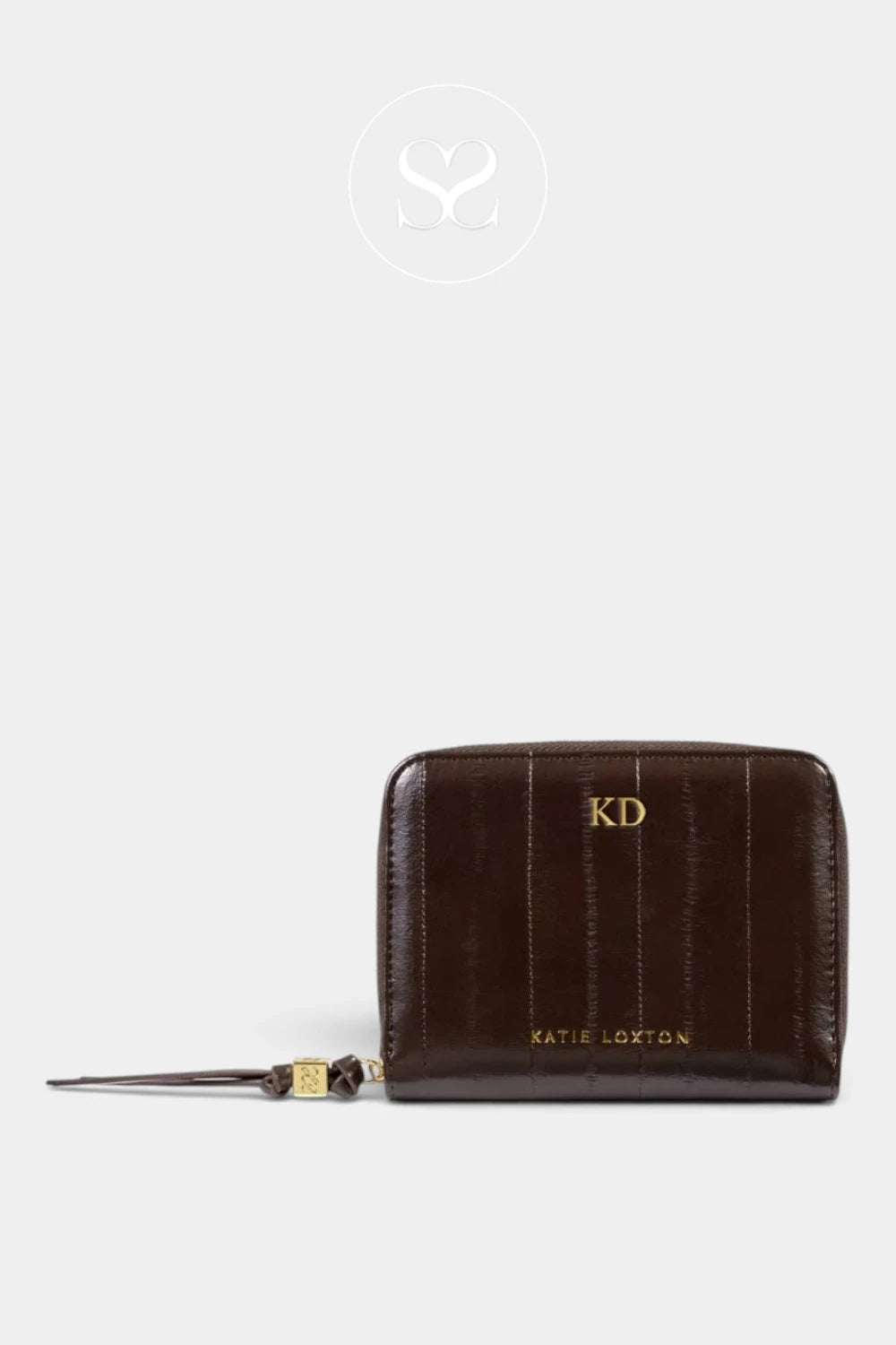 Katie Loxton Slim Jewellery Case - Chocolate Brown Ireland